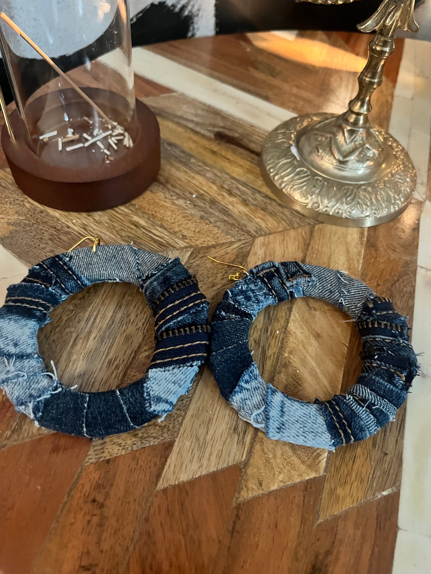 Denim hoop