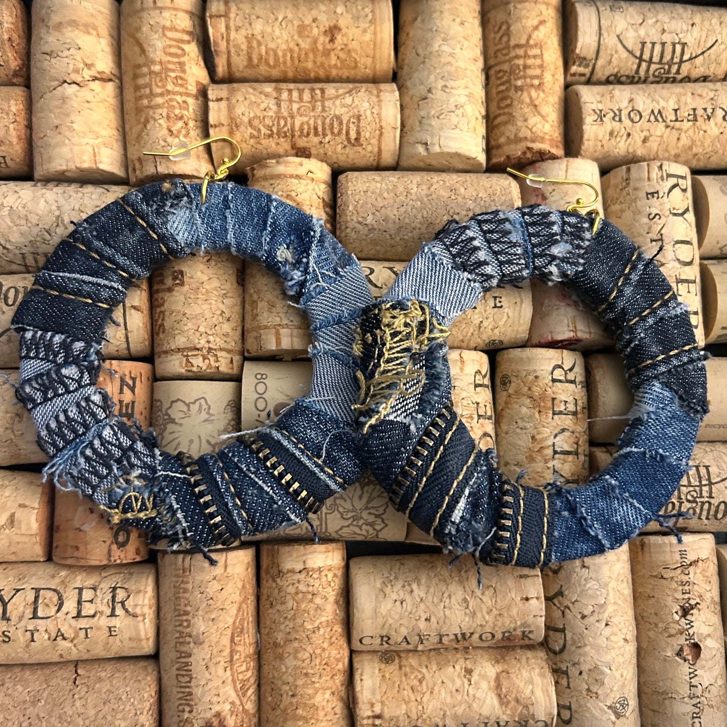 Denim hoop