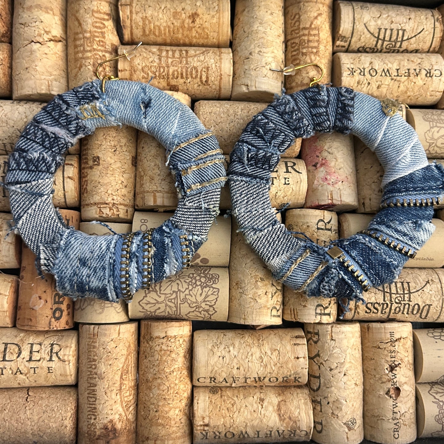 Denim hoop