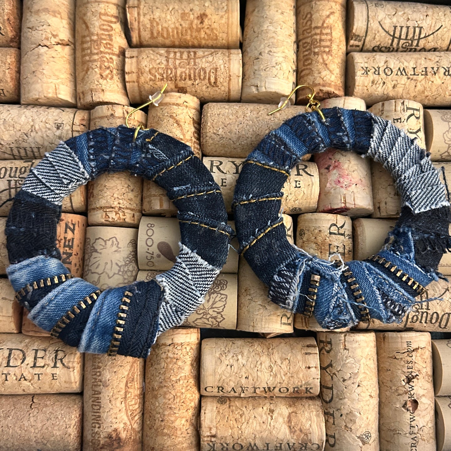 Denim hoop